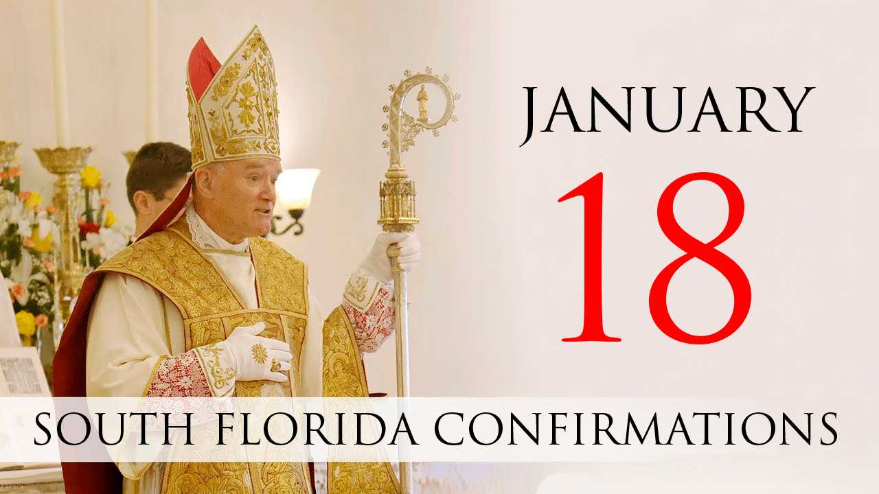 South Florida Traditional Catholic confirmations - Bishop Fellay
